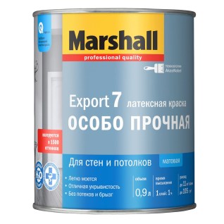 MARSHALL EXPORT 7 ОСОБО ПРОЧНАЯ краска латексная для стен и потолков, матовая - фото 4604