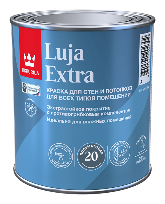 TIKKURILA LUJA 20 краска для влажных помещений антигрибковая акриловая п-мат 1777 - фото 5546