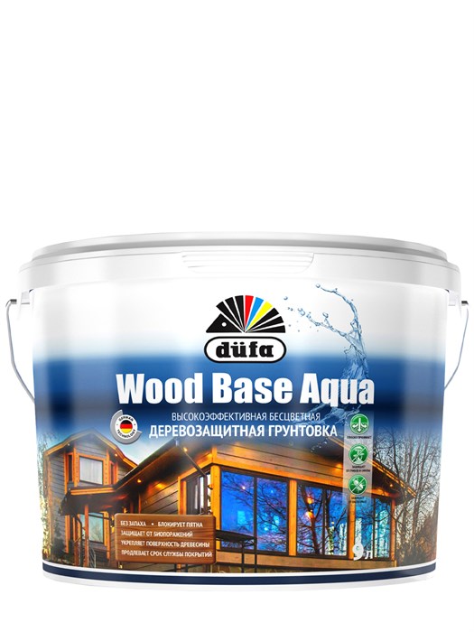 Dufa Wood Base AQUA / Дюфа Вуд Бейс АКВА Грунт с биоцидом для дерева и OSB смолоблокирующий МП00-007600 - фото 6316