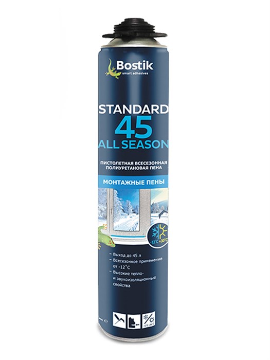 Bostik Standard All Seasons  45 Пена профессиональная всесезонная 10219 - фото 7600