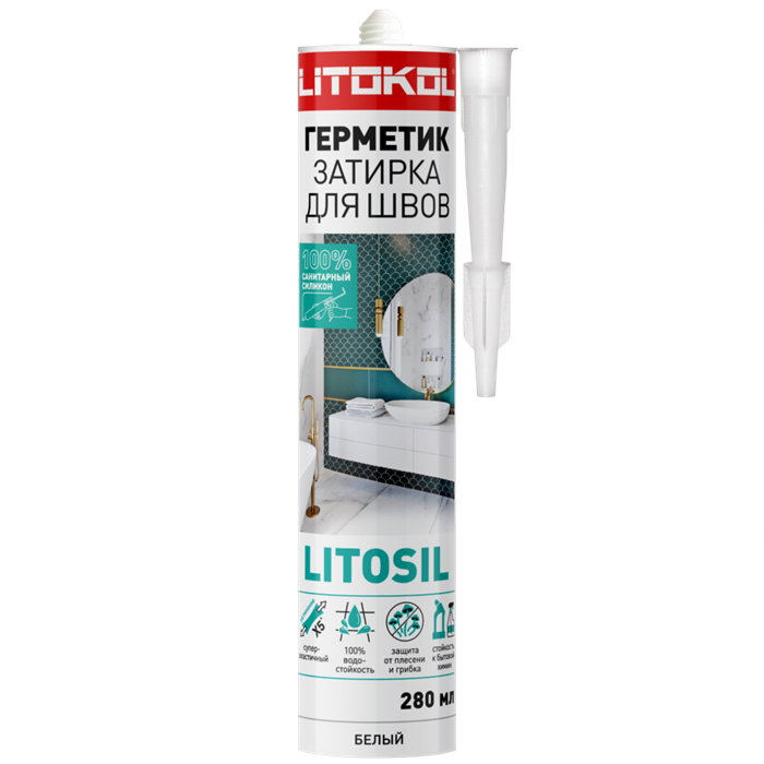 Litokol Litosil / Литокол Литосил Герметик санитарный силиконовый L0504900001 - фото 7903