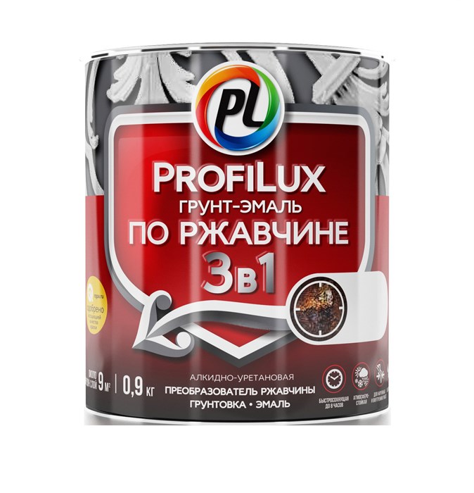 Profilux / Профилюкс Эмаль на ржавчину 3 в 1 полуматовая Н0000003499 - фото 8177