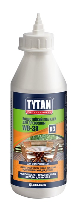 TYTAN Professional WB-33 / Титан Профешенл ВБ-33 Клей ПВА D3 для древесины. 16028 - фото 8499