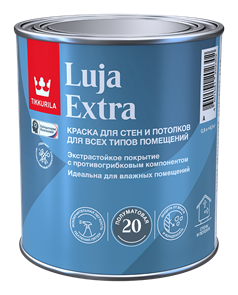 TIKKURILA LUJA 20 краска для влажных помещений антигрибковая акриловая п-мат 1777